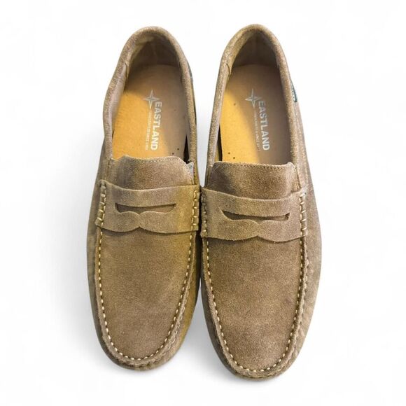 Eastland Men’s Size 9.5 Brown Suede Loafers Slip On Casual Comfort Shoes - Picture 1 of 8